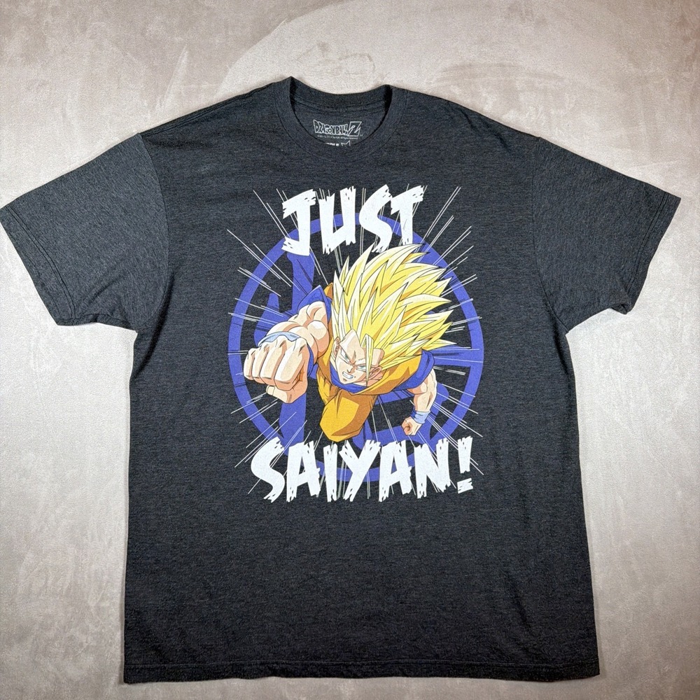 Dragon Ball Z Just Saiyan Goku Graphic T Shirt Mens XL Ripple Junction